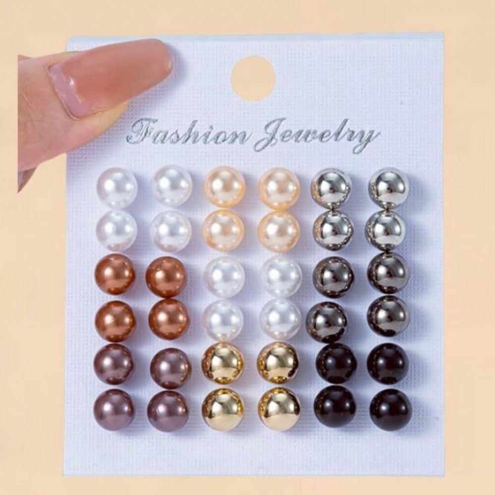 3for$20 HUGE DEAL 18pairs New Coated Colorful Ball Stud Earring Set